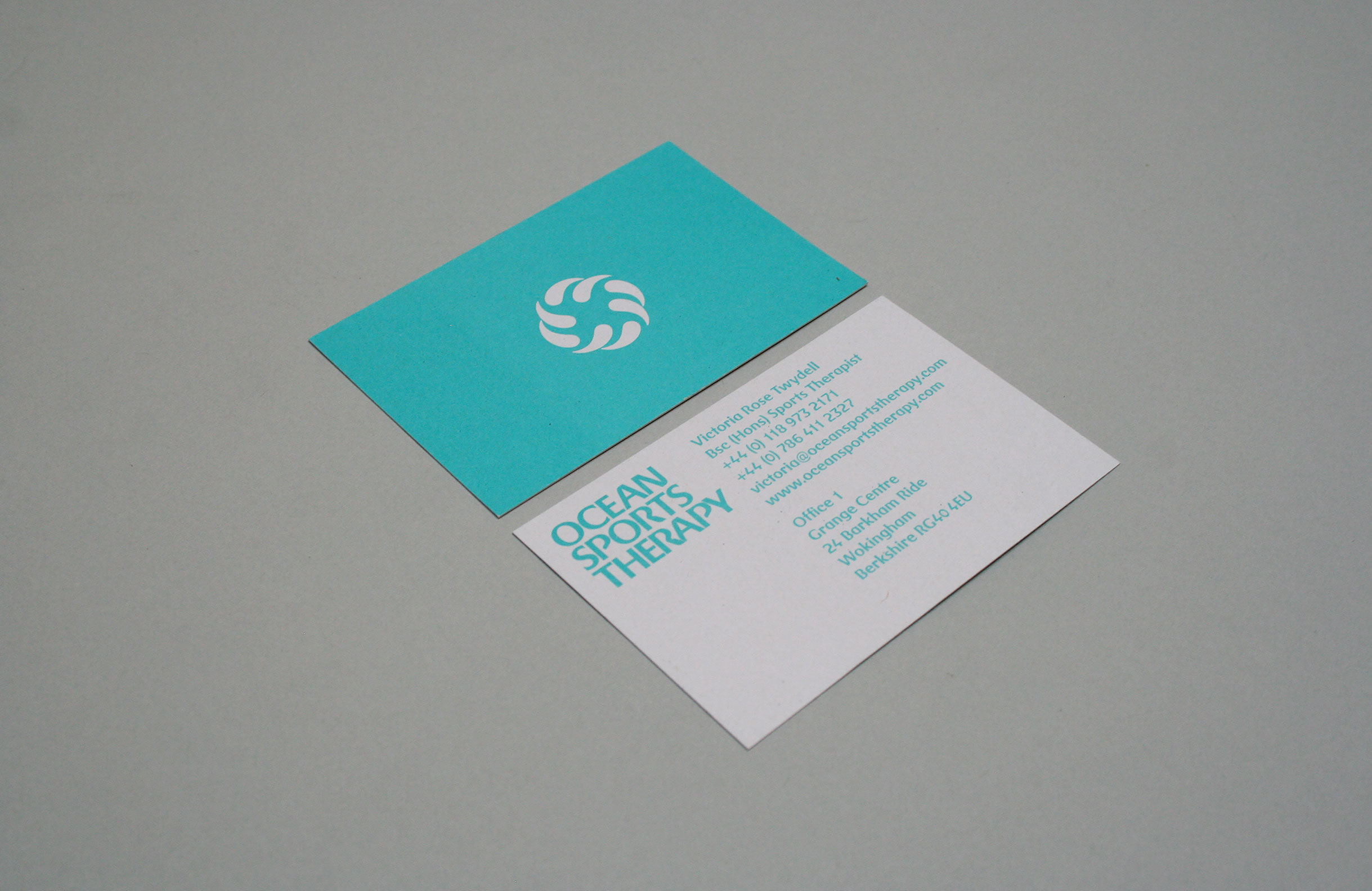 Ocean Sports Therapy Business Cards
