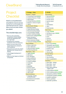 ClearBrand Project Checklist