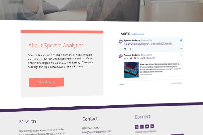 Spectra Analytics Website